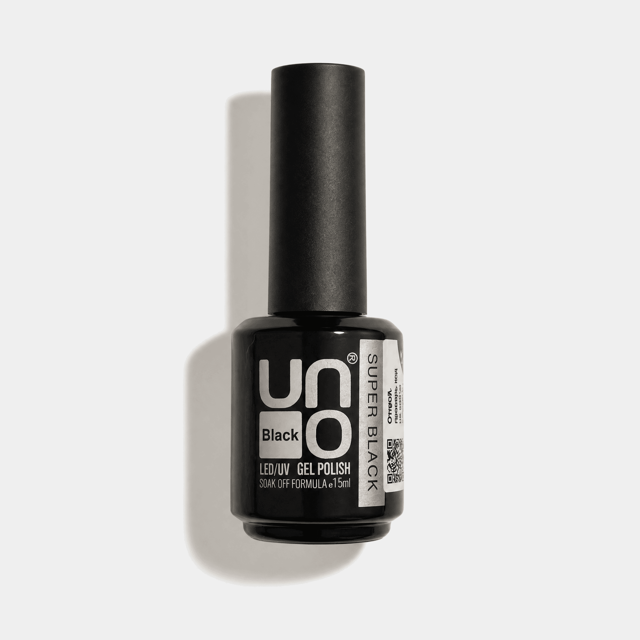 Qnail Professional UNO Super Black – Siyah Kalıcı Oje LED/UV Gel Polish 15 ml